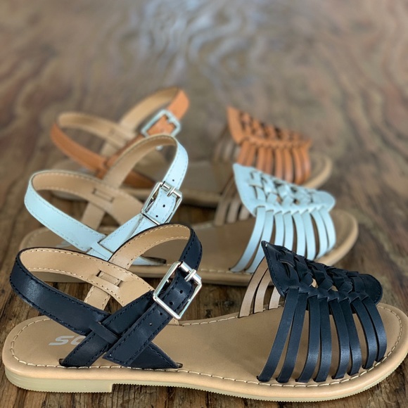 SODA Black Women’s Strap Huarache Sandals - Picture 5 of 5